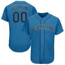 Load image into Gallery viewer, Custom Light Blue Navy-Teal Baseball Jersey
