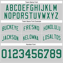 Load image into Gallery viewer, Custom Gray Kelly Green-White Authentic Throwback Basketball Shorts
