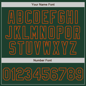 Custom White Green-Orange Authentic Split Fashion Baseball Jersey