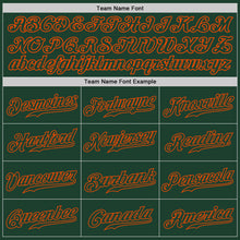 Load image into Gallery viewer, Custom White Green-Orange Authentic Split Fashion Baseball Jersey
