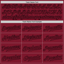 Load image into Gallery viewer, Custom White Crimson-Black Authentic Split Fashion Baseball Jersey
