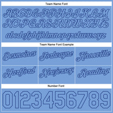 Load image into Gallery viewer, Custom White Light Blue-Royal Authentic Throwback Split Fashion Basketball Shorts
