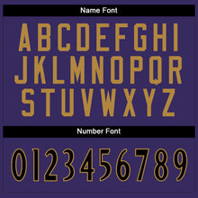 Load image into Gallery viewer, Custom Purple Black-White Mesh Split Fashion Football Jersey
