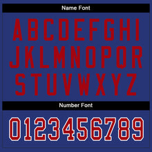Load image into Gallery viewer, Custom Royal Red-White Mesh Split Fashion Football Jersey
