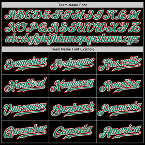 Custom Black Kelly Green-White Authentic Split Fashion Baseball Jersey