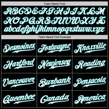 Load image into Gallery viewer, Custom Black Teal-Gray Authentic Split Fashion Baseball Jersey
