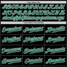 Load image into Gallery viewer, Custom Black Kelly Green-Red Authentic Split Fashion Baseball Jersey
