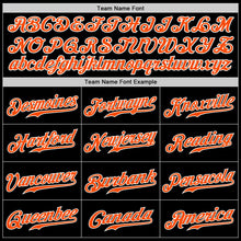 Load image into Gallery viewer, Custom Black Orange-Teal Authentic Split Fashion Baseball Jersey
