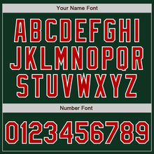 Load image into Gallery viewer, Custom Green Red-Gray Authentic Split Fashion Baseball Jersey
