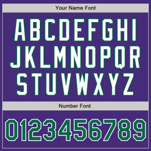Load image into Gallery viewer, Custom Purple Kelly Green-Gray Authentic Split Fashion Baseball Jersey
