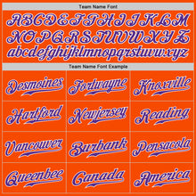 Load image into Gallery viewer, Custom Orange Purple-White Authentic Split Fashion Baseball Jersey
