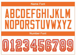 Custom White Orange-Red Mesh Drift Fashion Football Jersey