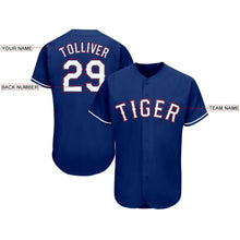 Load image into Gallery viewer, Custom Royal White-Red Baseball Jersey
