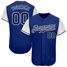 Load image into Gallery viewer, Custom Royal Navy-White Authentic Two Tone Baseball Jersey
