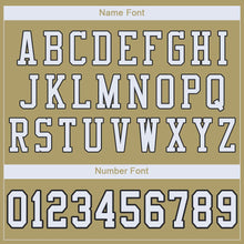 Load image into Gallery viewer, Custom Vegas Gold White-Black Mesh Authentic Football Jersey - Fcustom
