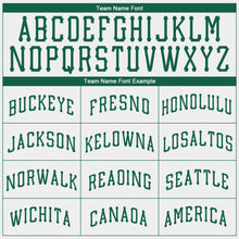 Load image into Gallery viewer, Custom White Kelly Green-Gray Authentic St. Patrick&#39;s Day Baseball Jersey
