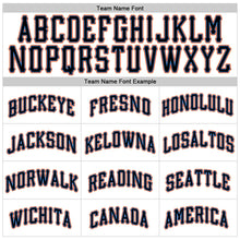 Load image into Gallery viewer, Custom White Black-Powder Blue Authentic Baseball Jersey
