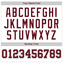 Load image into Gallery viewer, Custom White Crimson-Gray Authentic Baseball Jersey
