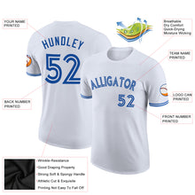 Load image into Gallery viewer, Custom White Royal-White Performance T-Shirt
