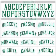 Load image into Gallery viewer, Custom White Kelly Green Authentic Throwback Rib-Knit Baseball Jersey Shirt
