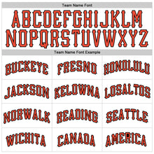 Load image into Gallery viewer, Custom White Orange-Black Authentic Throwback Basketball Jersey
