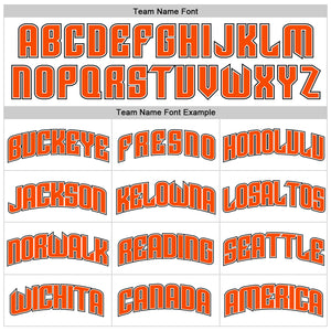 Custom White Orange Pinstripe Orange-Black Authentic Throwback Basketball Jersey