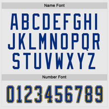 Load image into Gallery viewer, Custom White Royal-Gold Hockey Jersey
