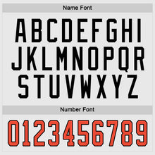Load image into Gallery viewer, Custom White Orange-Black Hockey Jersey
