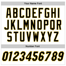 Load image into Gallery viewer, Custom White Black-Gold Authentic Baseball Jersey
