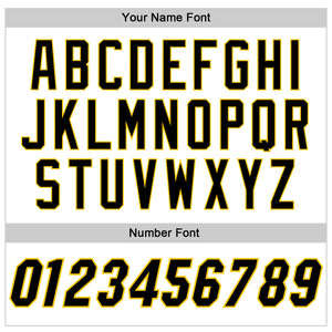 Custom White Black-Gold Authentic Baseball Jersey