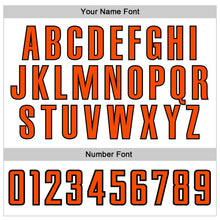Load image into Gallery viewer, Custom White Orange-Black Authentic Baseball Jersey
