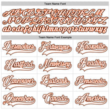 Load image into Gallery viewer, Custom White White-Orange Authentic Baseball Jersey
