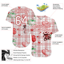 Load image into Gallery viewer, Custom White White-Red 3D Pattern Design Teddy Bears Authentic Baseball Jersey
