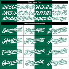 Load image into Gallery viewer, Custom White White-Kelly Green 3D Pattern Design Hawaii Coconut Trees Authentic Baseball Jersey
