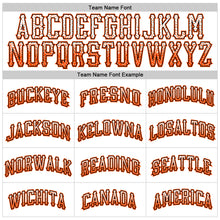 Load image into Gallery viewer, Custom White Orange-Black Authentic Drift Fashion Baseball Jersey
