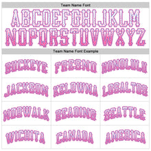 Load image into Gallery viewer, Custom White Pink-Light Blue Authentic Drift Fashion Baseball Jersey
