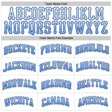 Load image into Gallery viewer, Custom White Light Blue-Royal Authentic Drift Fashion Baseball Jersey

