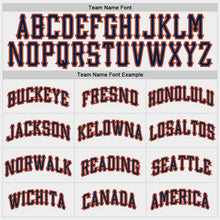 Load image into Gallery viewer, Custom White Old Gold-Navy Authentic Baseball Jersey
