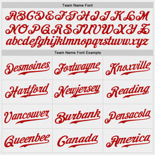 Load image into Gallery viewer, Custom White Royal-Red Authentic Baseball Jersey
