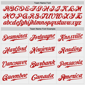 Custom White Royal-Red Authentic Baseball Jersey